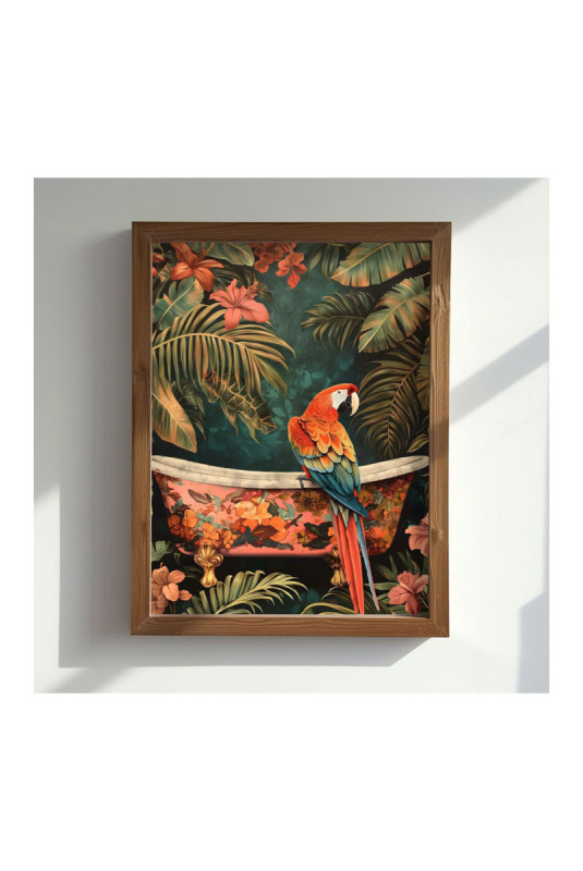 Tableau décoratif encadré en MDF - Multicolore