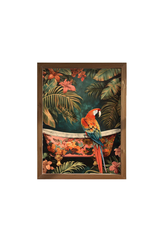 Tableau décoratif encadré en MDF - Multicolore