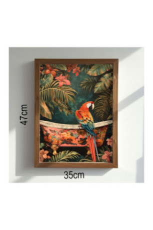 Tableau décoratif encadré en MDF - Multicolore