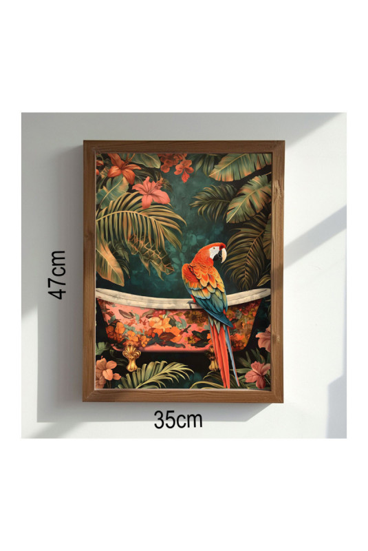 Tableau décoratif encadré en MDF - Multicolore