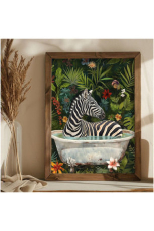 Tableau décoratif encadré en MDF - Multicolore