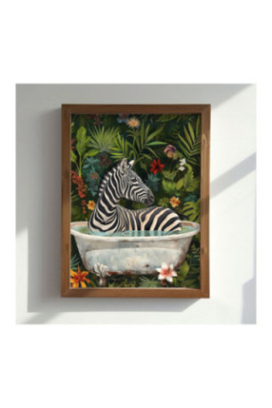 Tableau décoratif encadré en MDF - Multicolore