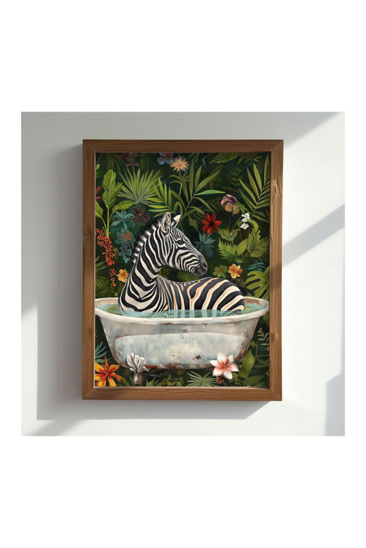 Tableau décoratif encadré en MDF - Multicolore