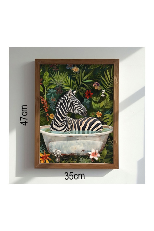 Tableau décoratif encadré en MDF - Multicolore