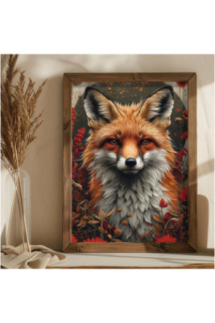 Tableau décoratif encadré en MDF - Multicolore