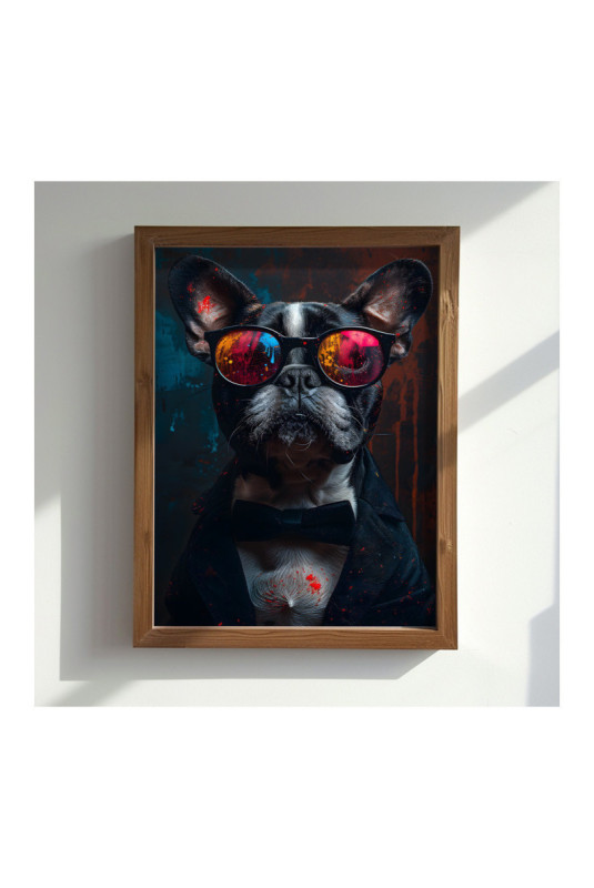 Tableau décoratif encadré en MDF - Multicolore