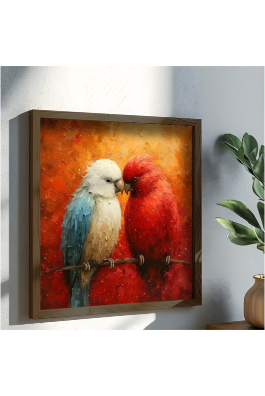 Tableau décoratif encadré en MDF - Multicolore