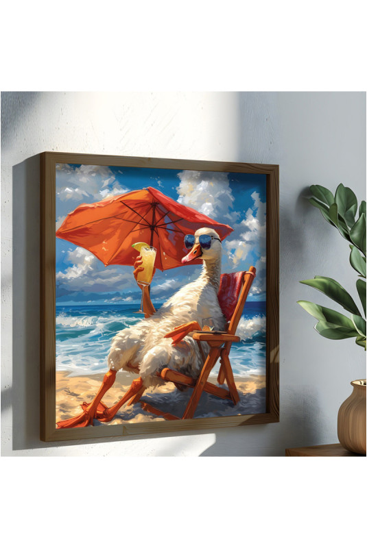 Tableau décoratif encadré en MDF - Multicolore