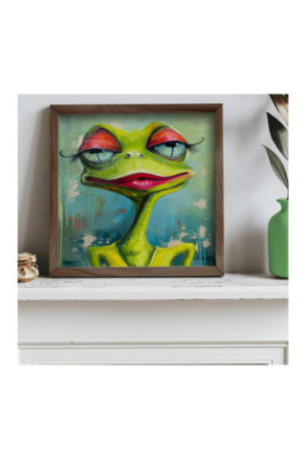 Tableau décoratif encadré en MDF - Multicolore
