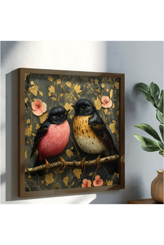 Tableau décoratif encadré en MDF - Multicolore