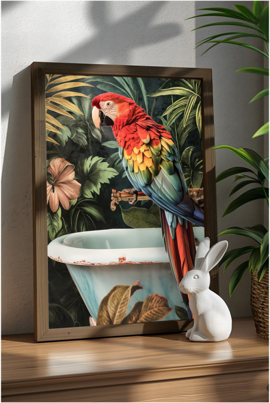 Tableau décoratif encadré en MDF - Multicolore