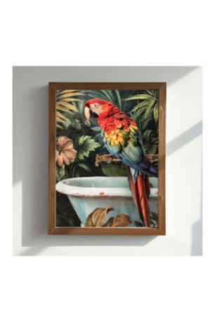 Tableau décoratif encadré en MDF - Multicolore