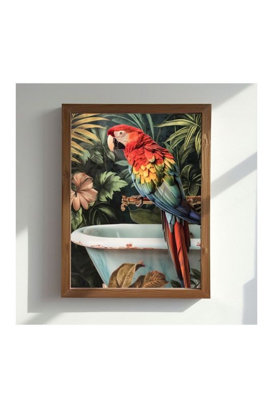 Tableau décoratif encadré en MDF - Multicolore