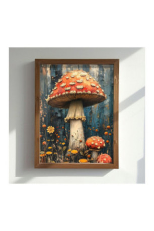 Tableau décoratif encadré en MDF - Multicolore