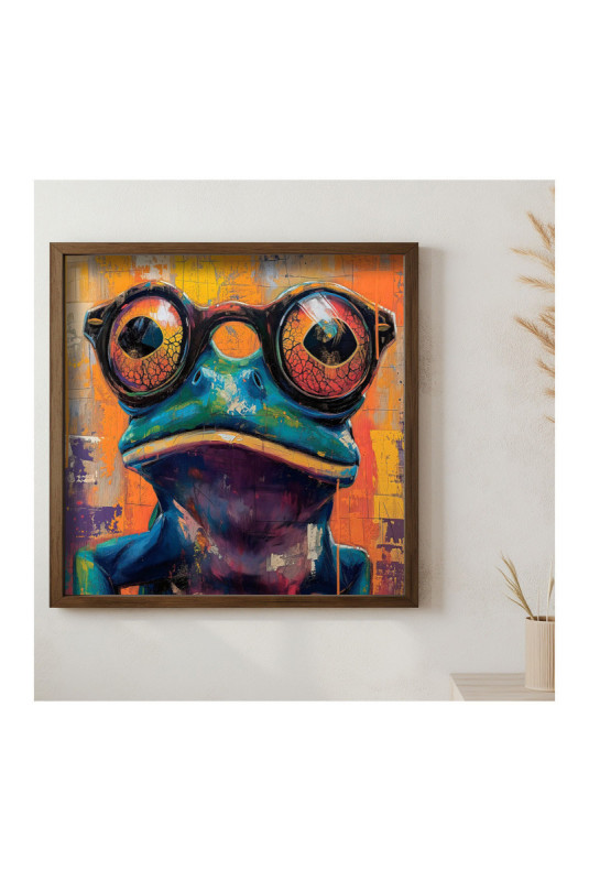 Tableau décoratif encadré en MDF - Multicolore