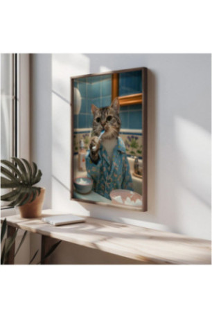 Tableau décoratif encadré en MDF - Multicolore
