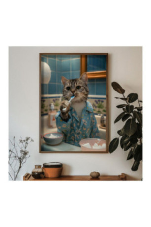 Tableau décoratif encadré en MDF - Multicolore