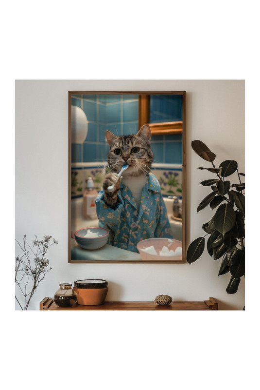 Tableau décoratif encadré en MDF - Multicolore