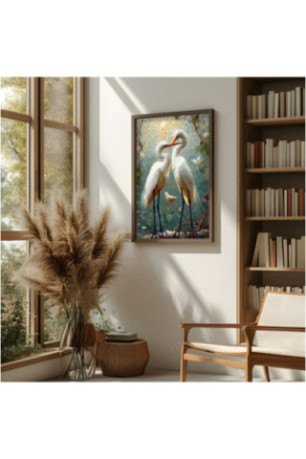 Tableau décoratif encadré en MDF - Multicolore