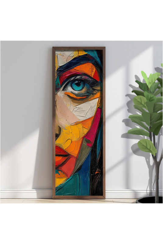 Tableau décoratif encadré en MDF - Multicolore