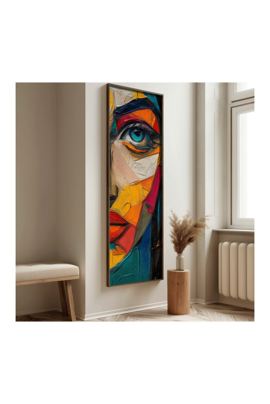 Tableau décoratif encadré en MDF - Multicolore