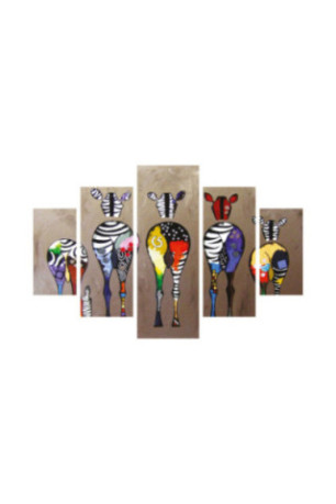 Tableau décoratif en MDF (5 pièces) - Multicolore