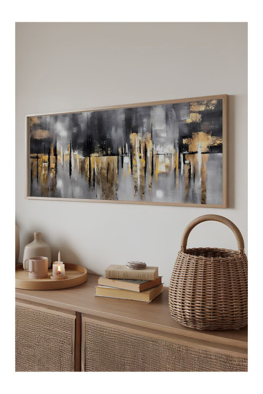 Tableau décoratif encadré en MDF - Multicolore