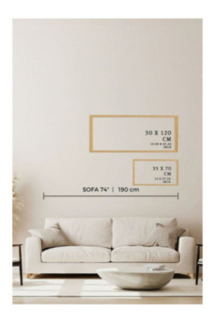 Tableau décoratif encadré en MDF - Multicolore