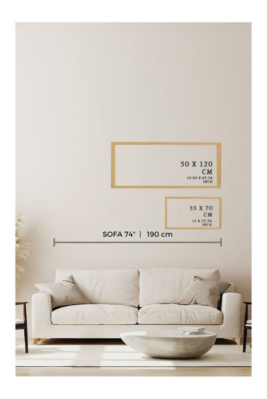 Tableau décoratif encadré en MDF - Multicolore