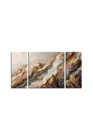 Tableau décoratif sur toile (3 pièces) - Multicolore