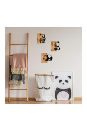 Accessoire mural décoratif en bois - Noyer noir