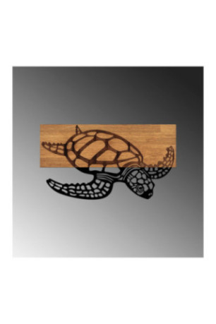 Accessoire mural décoratif en bois - Noyer noir