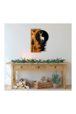 Accessoire mural décoratif en bois - Noyer Noir