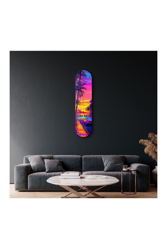 Peinture décorative sur verre trempé - Multicolore