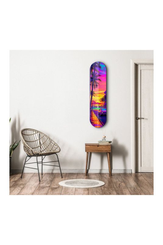 Peinture décorative sur verre trempé - Multicolore