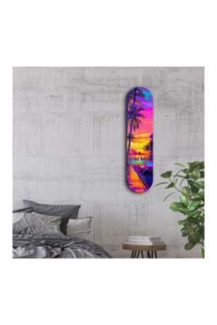 Peinture décorative sur verre trempé - Multicolore