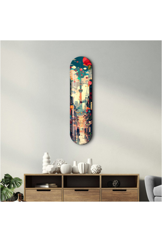 Peinture décorative sur verre trempé - Multicolore