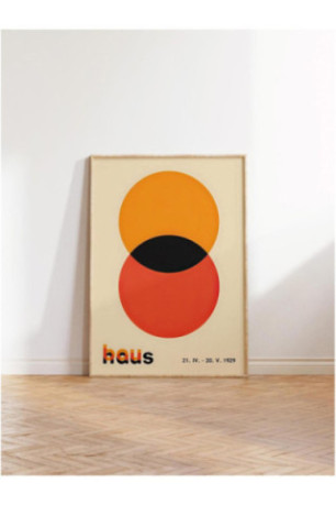 Tableau encadré décoratif - Multicolore