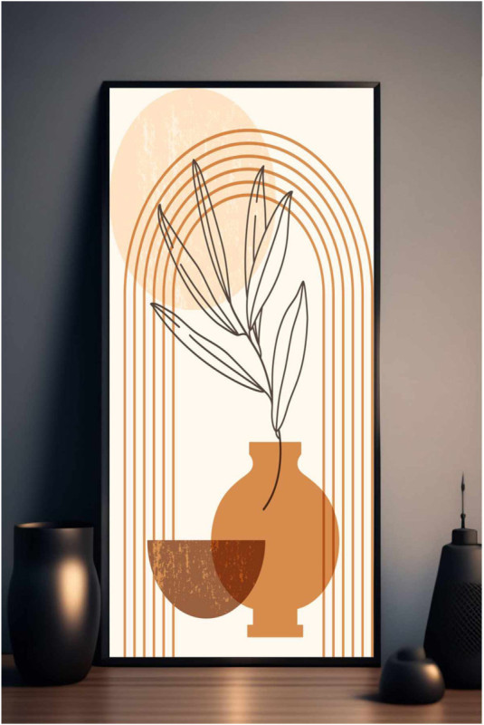 Tableau encadré décoratif - Multicolore
