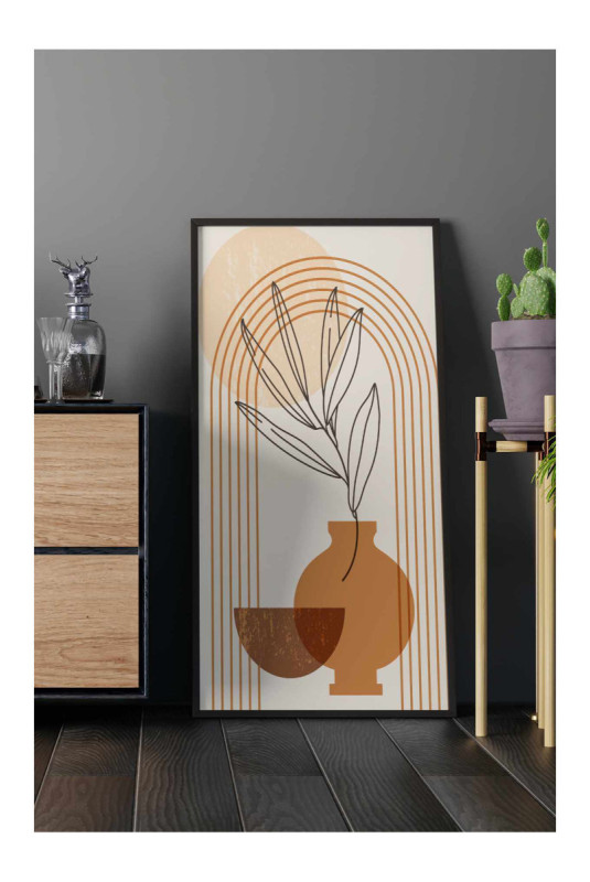 Tableau encadré décoratif - Multicolore