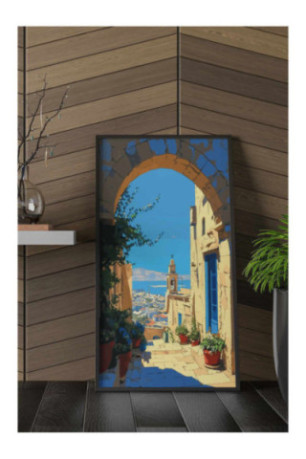 Tableau encadré décoratif - Multicolore
