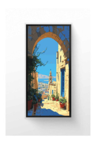 Tableau encadré décoratif - Multicolore