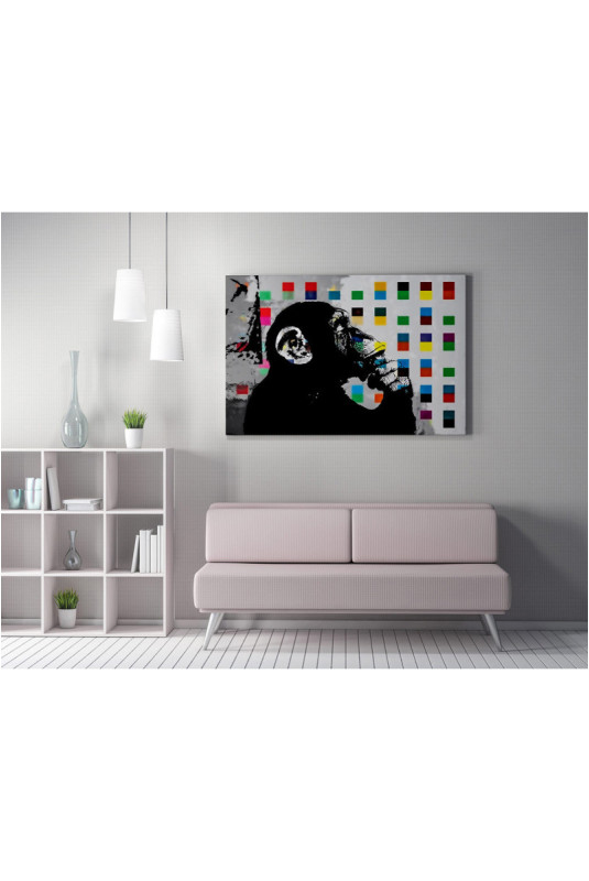 Peinture décorative sur toile - Multicolore