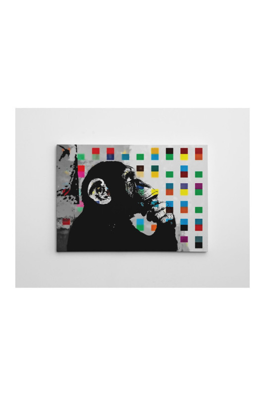 Peinture décorative sur toile - Multicolore