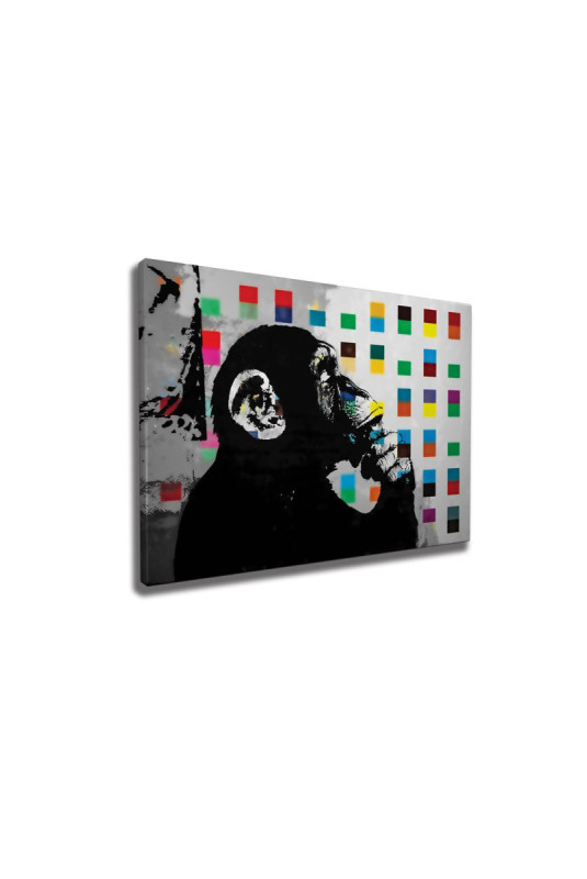 Peinture décorative sur toile - Multicolore