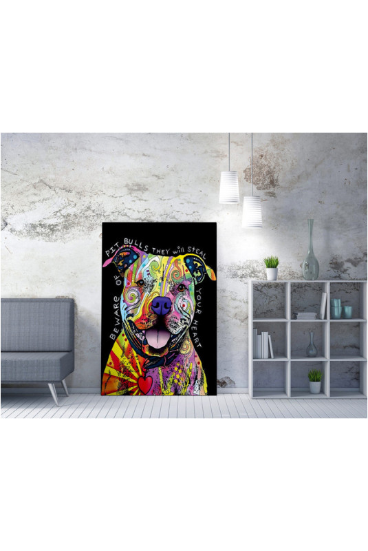Peinture décorative sur toile - Multicolore