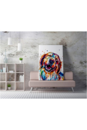 Peinture décorative sur toile - Multicolore