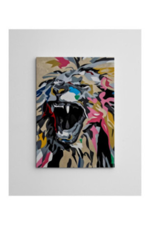 Peinture décorative sur toile - Multicolore