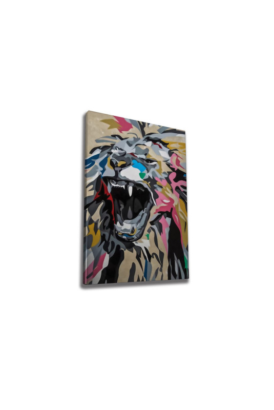 Peinture décorative sur toile - Multicolore