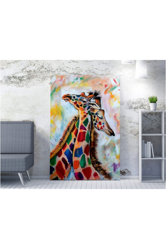 Peinture décorative sur toile - Multicolore